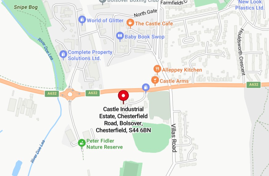 location bolsover near chesterfield